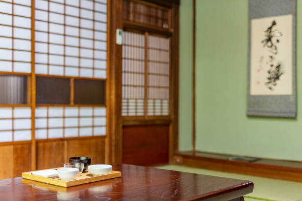 istock Traditional Architecture in a Japanese Ryokan Inn 1165627166