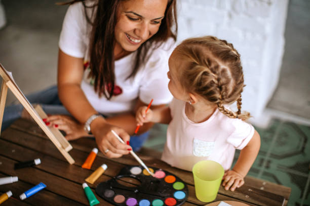 istock We are making our painting for wall 1165629205