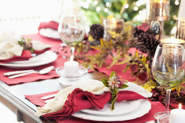 istock Autumn Thanksgiving Holiday Dining Table 1165629380