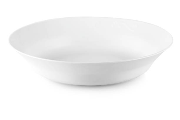istock The White plastic bowl isolated on white background. 1165631479