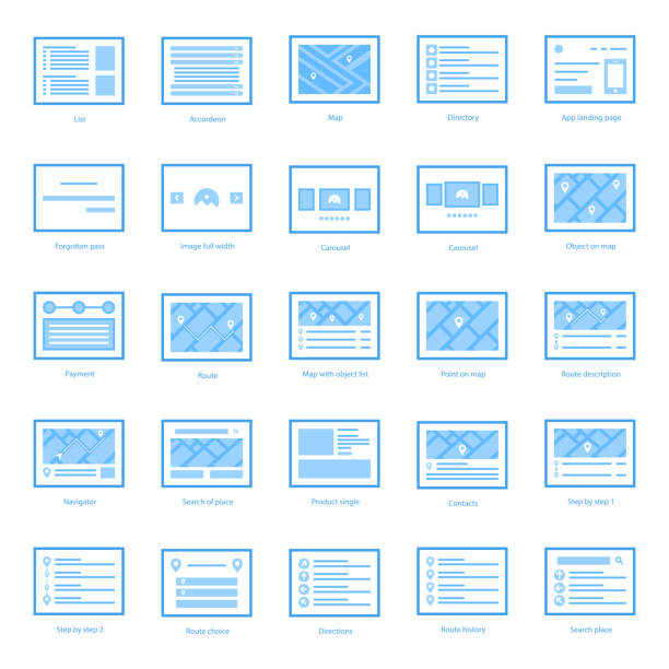 Web Template Icons Bundle Here we are offering web template flat icons bundle with best design of visuals. Editable vectors are easy to use. If you will hold this set you will feel it is appropriate for you. pac man vector stock illustrations