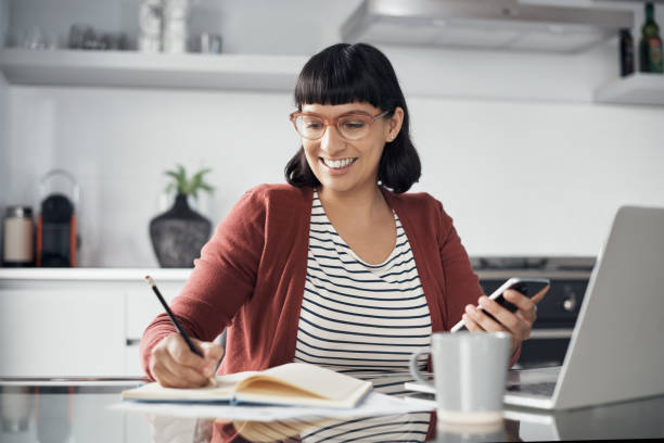 istock I'm doing a short course online and moving towards my goals 1165643995