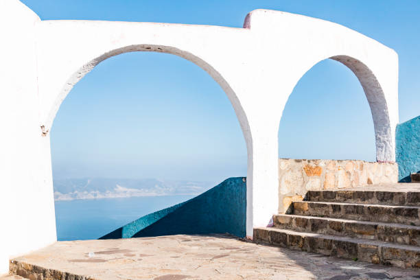 Viewpoint Overlooking Pacific Ocean in Baja, Mexico
