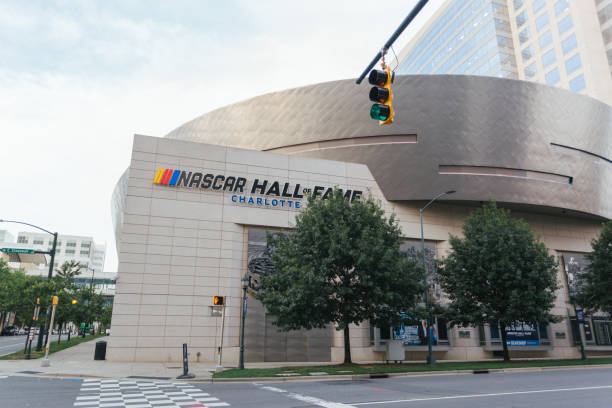 Nascar Hall of Fame in downtown Charlotte North Carolinaq stock photo