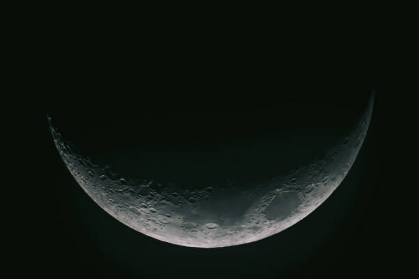 istock Detailed moon picture, Half Moon Background / The Moon is an astronomical body that orbits planet Earth, being Earth's only permanent natural satellite 1165645384