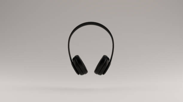 istock Simple Black Luxury Headphones Earphones 1165663868