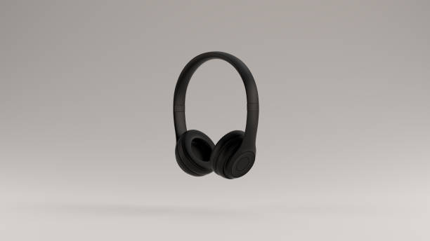 istock Simple Black Luxury Headphones Earphones 1165663996