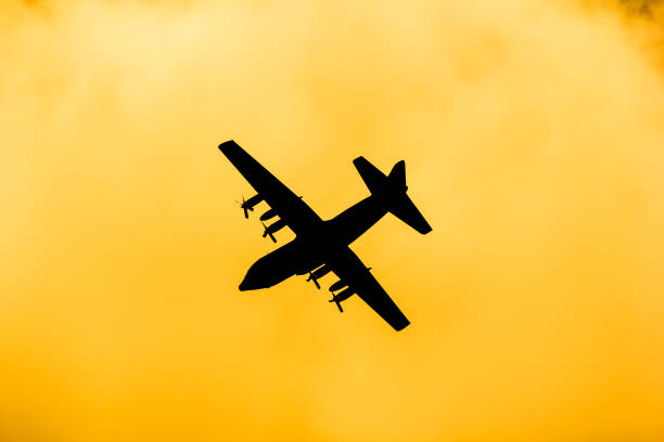 Small plane near dundee scotland england UK