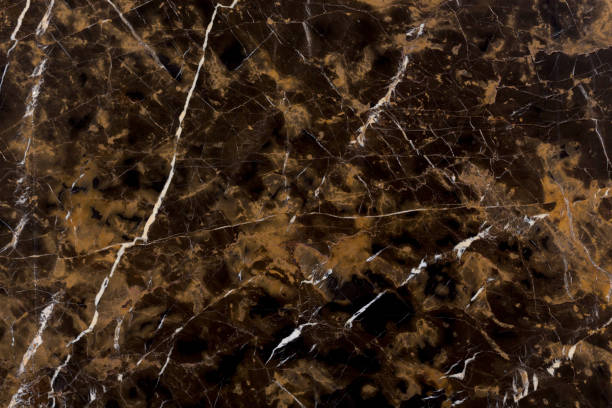 istock Beautiful brown vein marble tile. Natural stone texture background. 1165670894