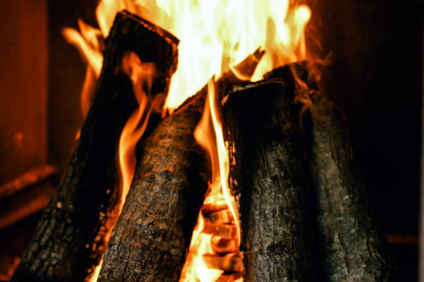 istock close up of a fireplace 1165672875
