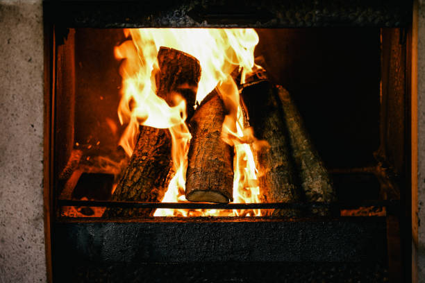 istock close up of a fireplace 1165672878