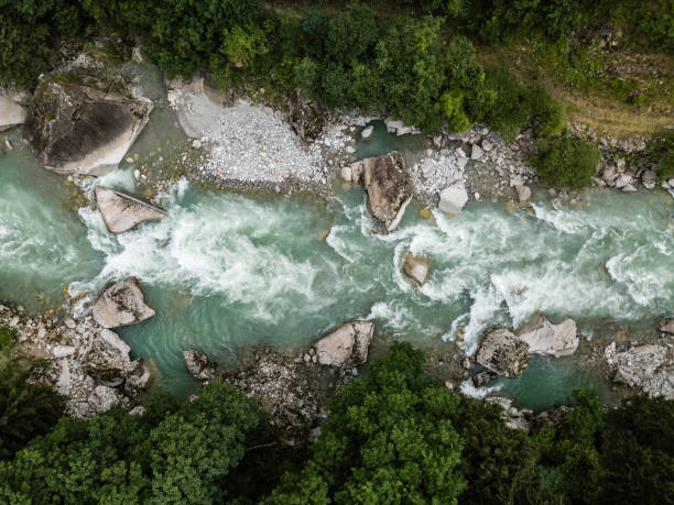 istock Mountain river in Swiss Alps 1165672976