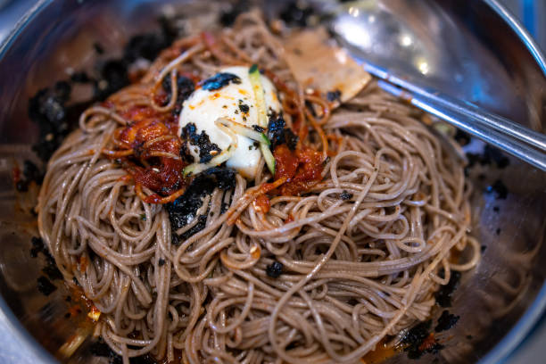 istock Korean style cold noodle - Makguksu 1165673619