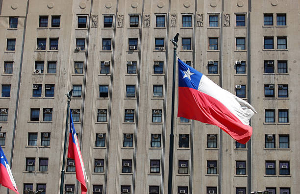istock Chilean Flag and Public Building 116567787