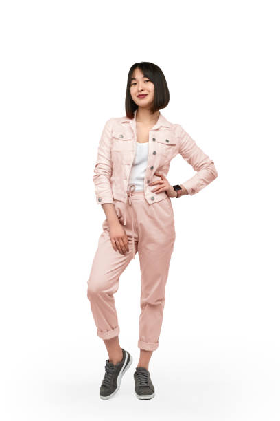 istock Stylish Asian female posing for camera 1165682503