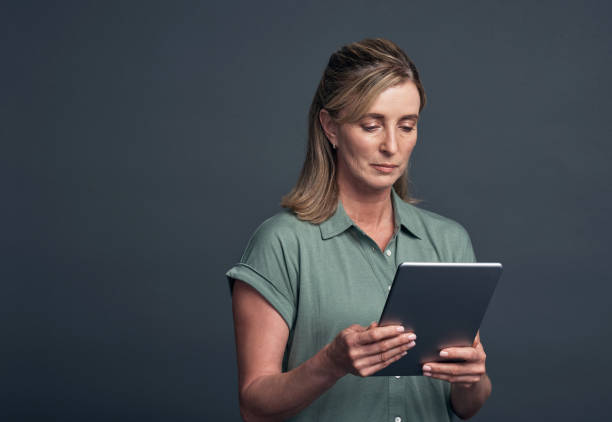 istock She's been hooked on ebooks lately 1165682729