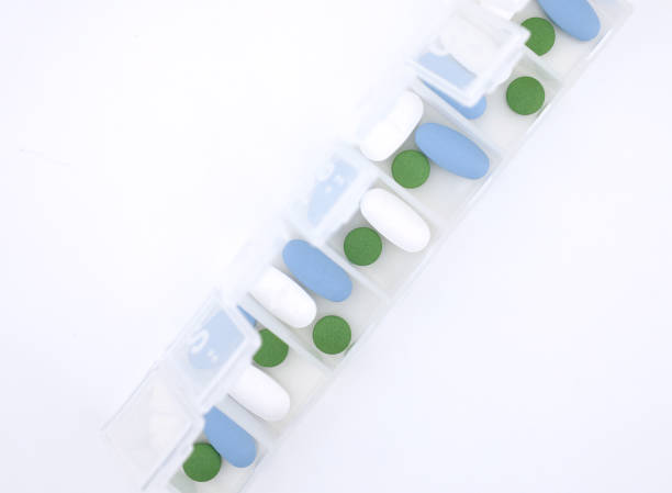 istock Daily and weekly medicine box 1165685529