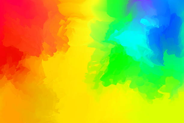 istock abstract colorful mixed for background, rainbow watercolor stains paint for card banner advertising, art painting yellow colors with watercolor brush full frame, acrylic watercolor colorful paint art 1165690950