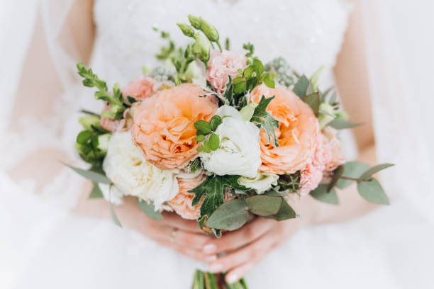 istock Wedding beauty orange wedding flowers. 1165691274