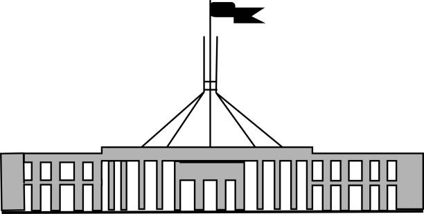 澳大利亞議會 - 堪培拉 插圖 幅插畫檔、美工圖案、卡通及圖標