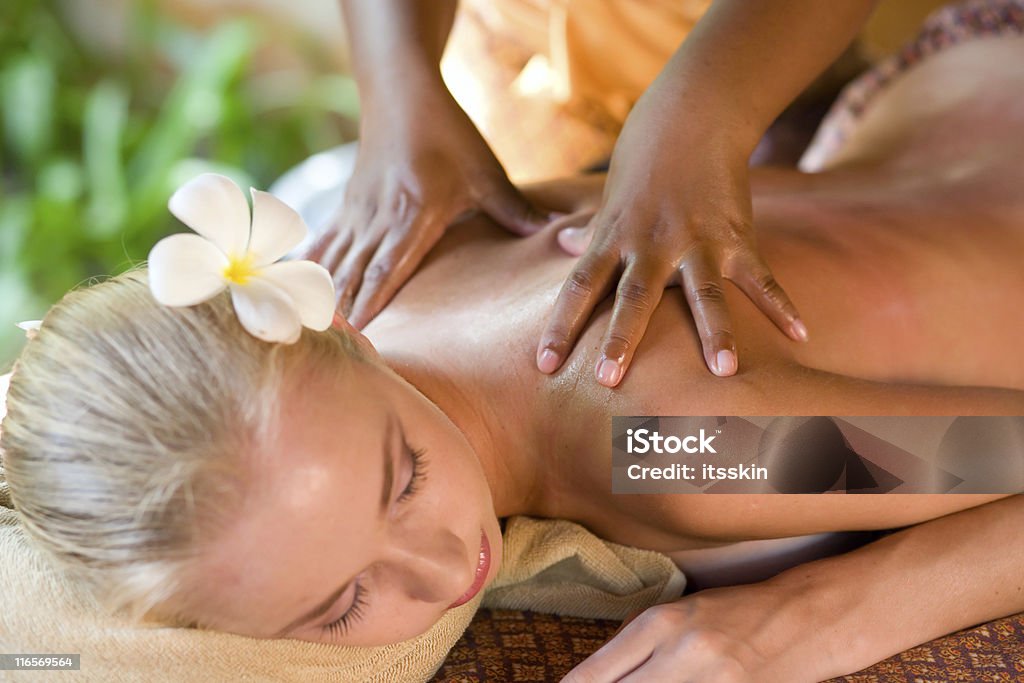 Massage - Lizenzfrei Massieren Stock-Foto