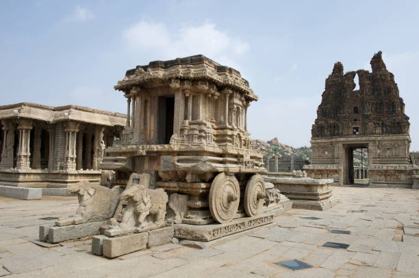 istock Vittala Temple. Stone chariot or ratha. Hampi Monuments, Karnataka, India 1165700968