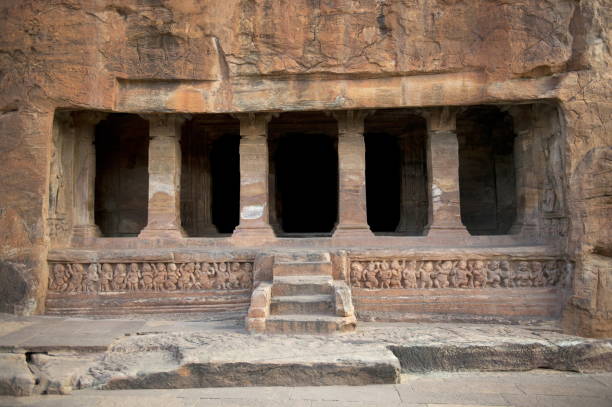 istock Cave 2 : Facade. Badami Caves, Bijapur district, Karnataka, India 1165700974