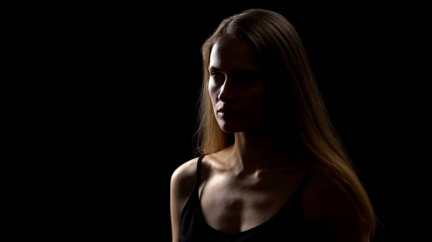 istock Self-confident woman looking forward, strong female concept, women rights 1165701390