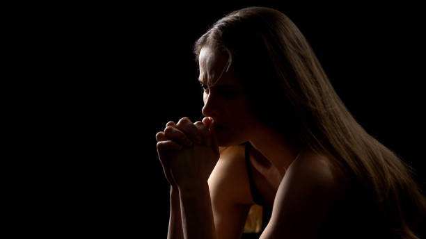 istock Desperate woman suffering from stress, life and health problems, break up 1165701737