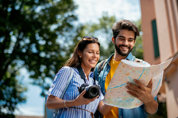 istock Happy couple exploring stock photo 1165702766