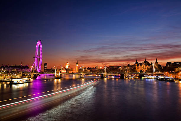 Westminster (London) at Sunset stock photo