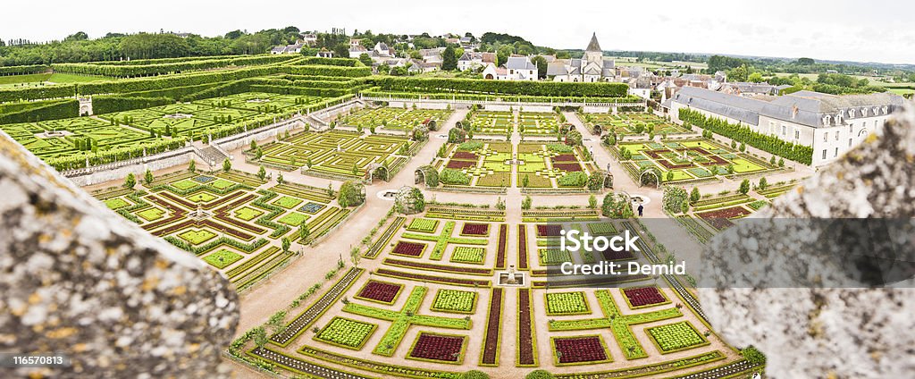 Castillo de Villandry al jardín - Foto de stock de Villandry libre de derechos