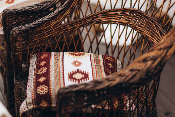 istock Decorated photo zone in the style of boho. 1165709300