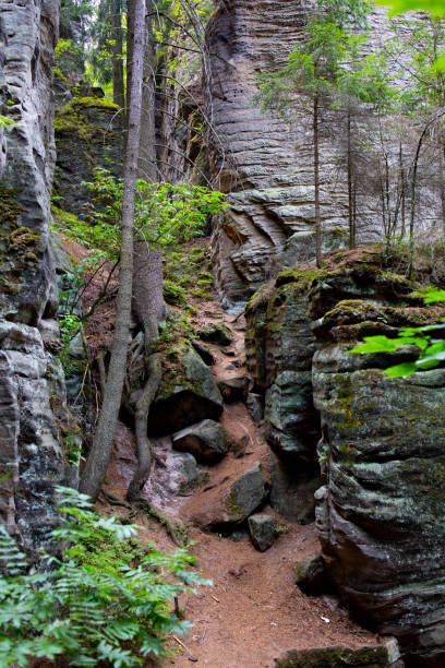 istock Unique rocks on the tourist trail 1165713271