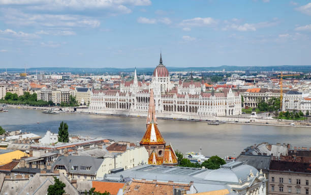 Hungarian parliament,Budapest stock photo