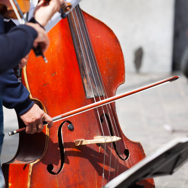 istock Cello playing street musician in Brussels 1165715887