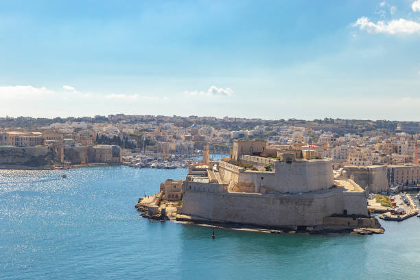 istock Fort St. Angelo in Birgu, view from Upper Barrakka Gardens, Valletta, Malta 1165727444