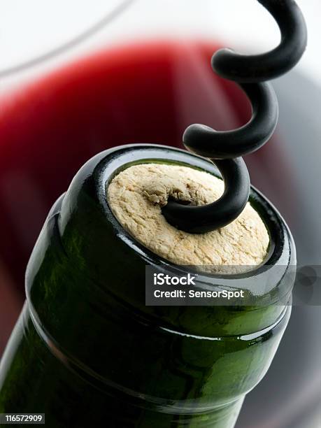 Wine Bottle Stock Photo - Download Image Now - Cork - Stopper, Wine, Extreme Close-Up