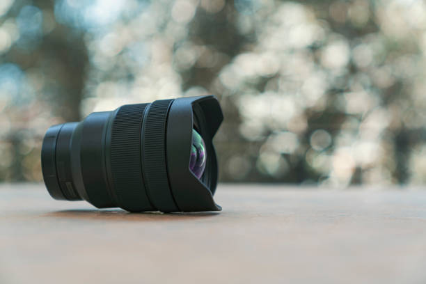 istock Camera Lens on natural background Stock photo 1165733693