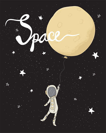 Ilustración de Astronauta Sosteniendo El Globo De Luna Llena En El Vector Plano Del Espacio Estrella De La Galaxia Dibujo A Mano Con Caligrafía Idea Para Tarjeta De Felicitación Niño Cosas Imprimibles Ilustración de Astronauta Sosteniendo El Globo De Luna Llena En El Vector Plano Del Espacio Estrella De La Galaxia Dibujo A Mano Con Caligrafía Idea Para Tarjeta De Felicitación Niño Cosas Imprimibles