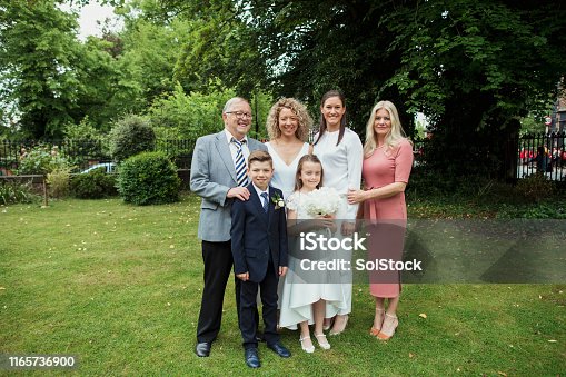 istock Proud Family at Wedding 1165736900