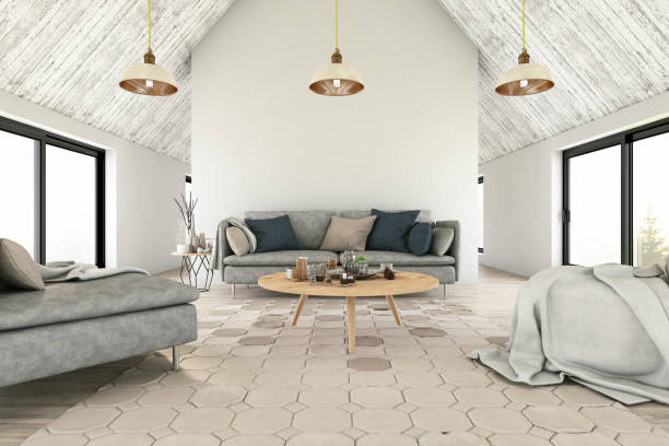 istock Modern Living Room with Sofa and Decorations 1165741210