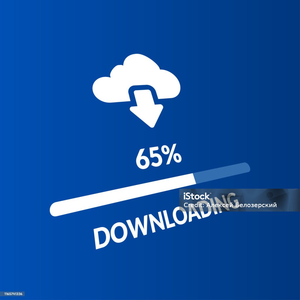 Downloading Process Concept Software Interface Background Effect Of ...