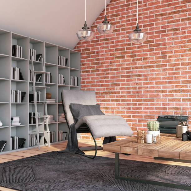 istock Interior with Armchair and Books 1165742543