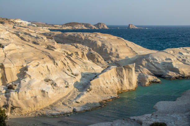 istock Sarakiniko beach in the morning sunrise 1165745371