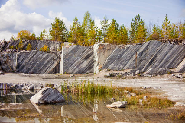 istock Marble italian quarry. Ruskeala reserve, Karelia 1165753868