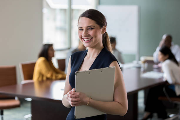 istock Cheerful young businesswoman 1165754936