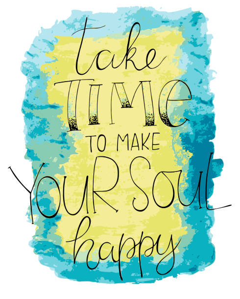istock Inspired hand lettering phrase on watercolor imitation color splash. Modern calligraphy inspirational quote. Vector illustration. 1165756215