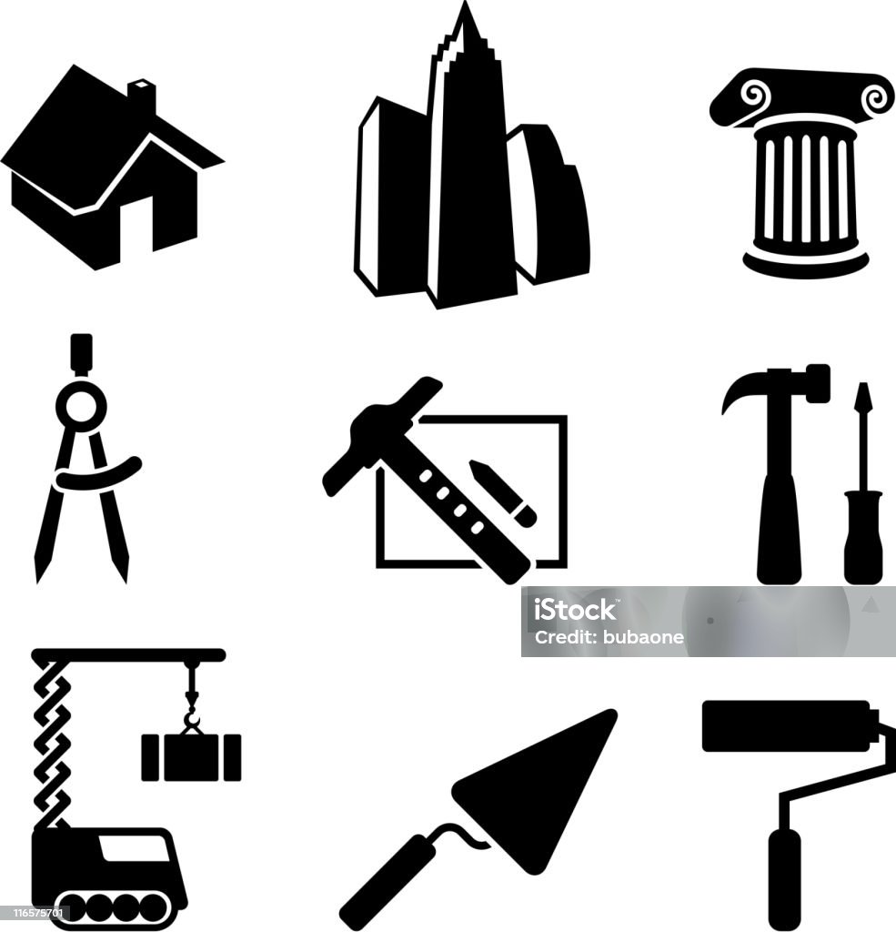 architecture et Construction - clipart vectoriel de Architecture libre de droits