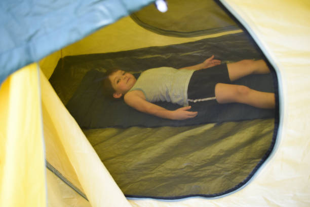 istock Boy have fun in a tent 1165757303